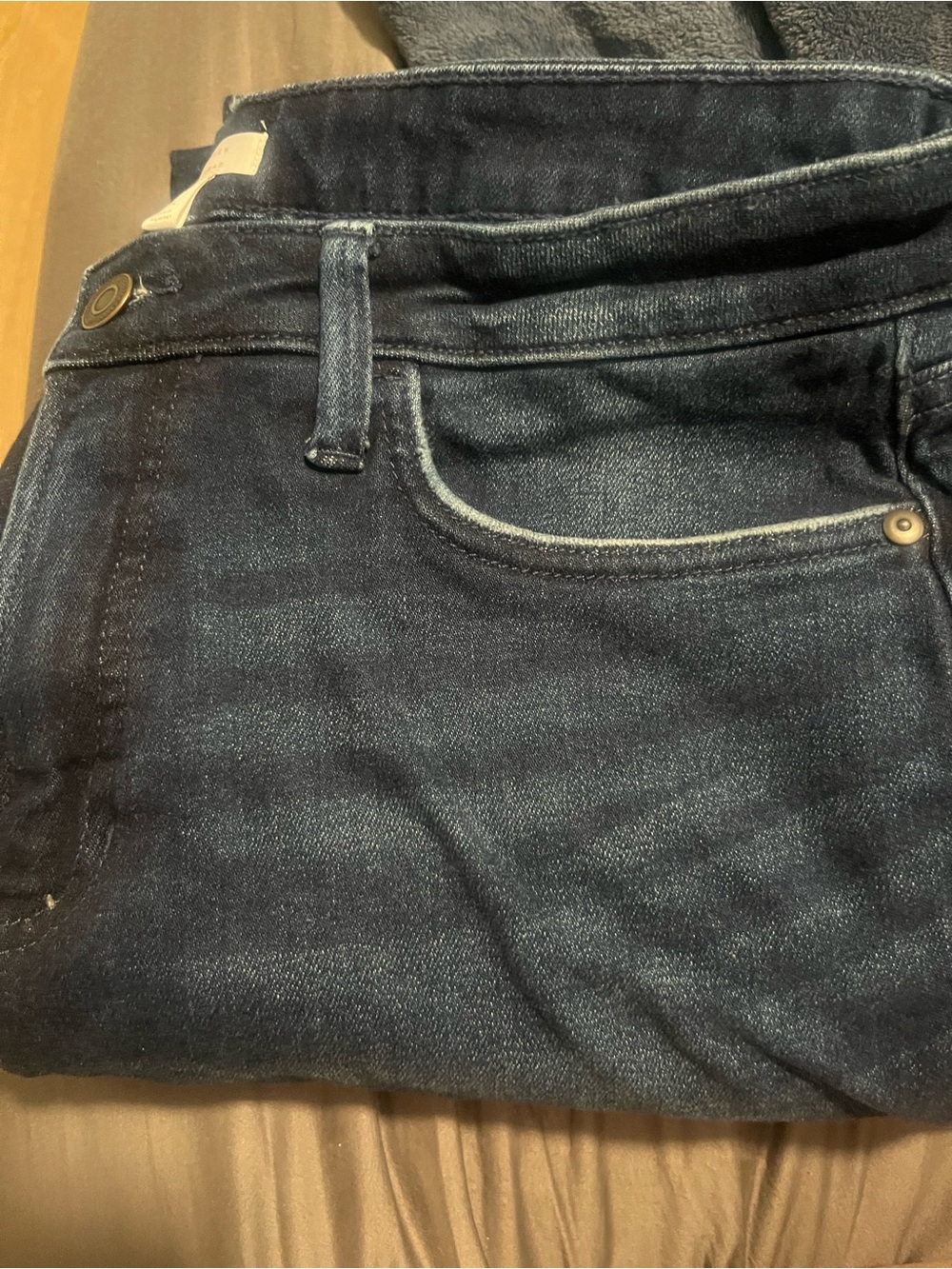 LC Lauren Conrad Dark Indigo Straight Leg Jeans